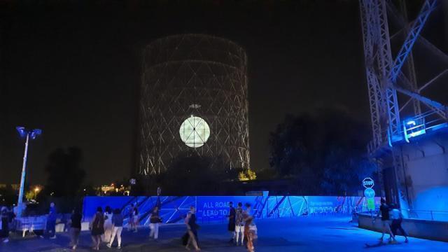 Videocittà 2022, Luna Somnium illumina il Gazometro di Roma