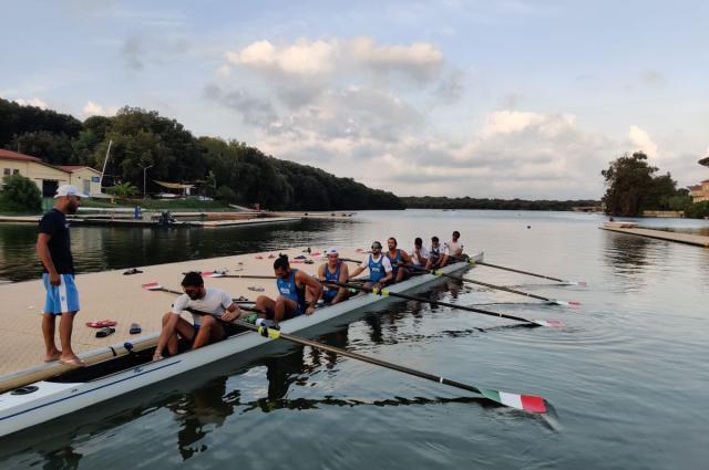 Canottaggio azzurro a Sabaudia per preparare il Mondiale