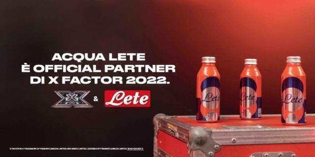 Acqua Lete è official partner di X Factor 2022